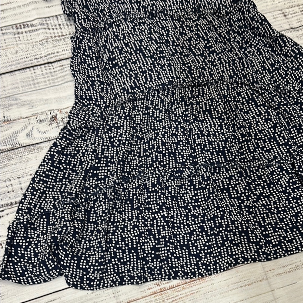 Anthropologie Robin Tiered Short Sleeve
Mini Dress Navy Blue Dots Sz. XS - Picture 4 of 7